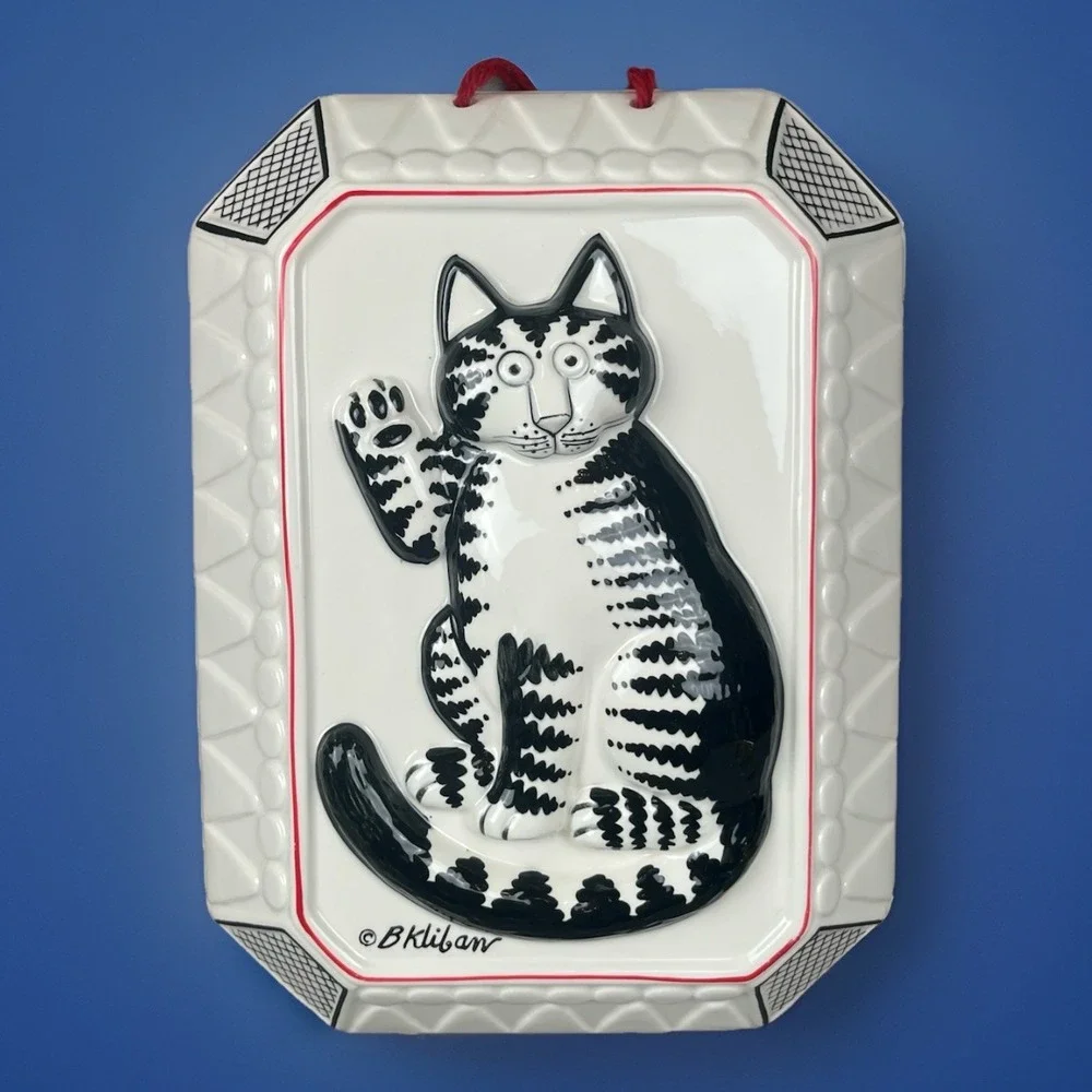 VTG Sigma Taste Setter‎ Bernard B Kliban Cat Wall Hanging Cermaic Mold Art
